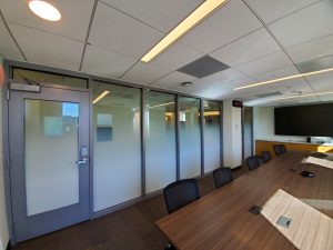 gradient window film for offices, frosted gradient window tint, Decorative Window Film Ideas for Your Office